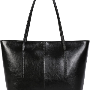 Women'S Soft Faux Leather Tote Shoulder Bag, Big Capacity Tassel Handbag