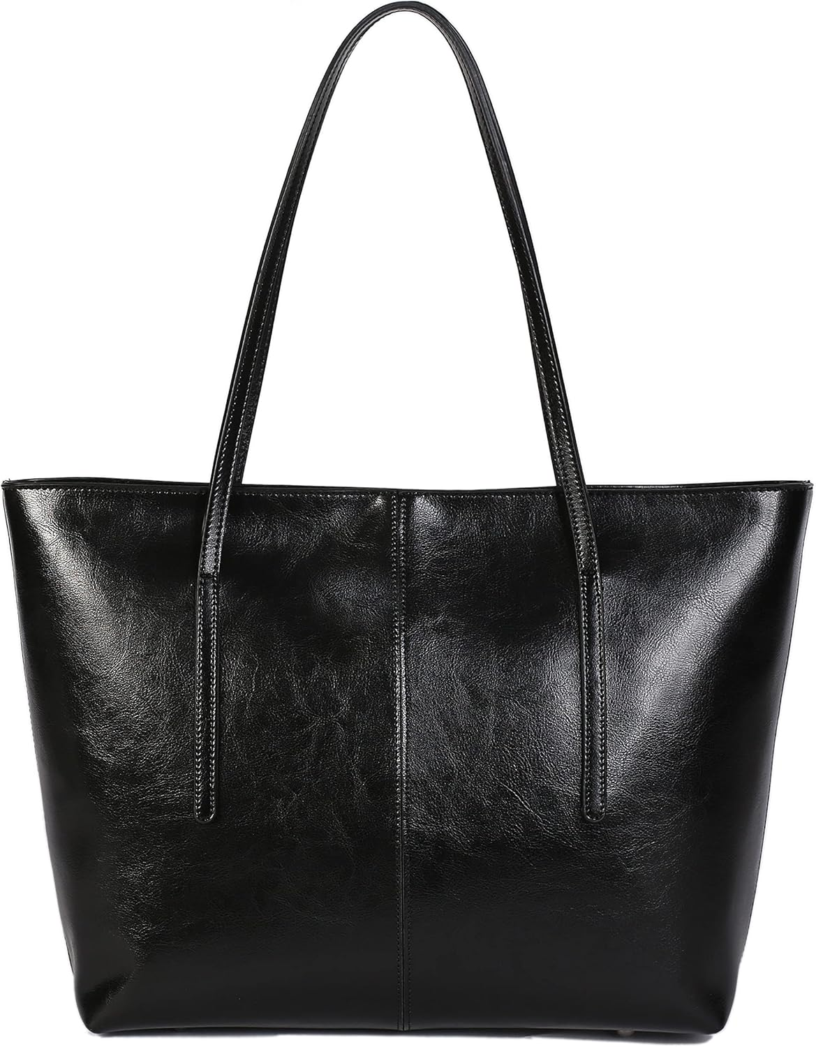 Women'S Soft Faux Leather Tote Shoulder Bag, Big Capacity Tassel Handbag