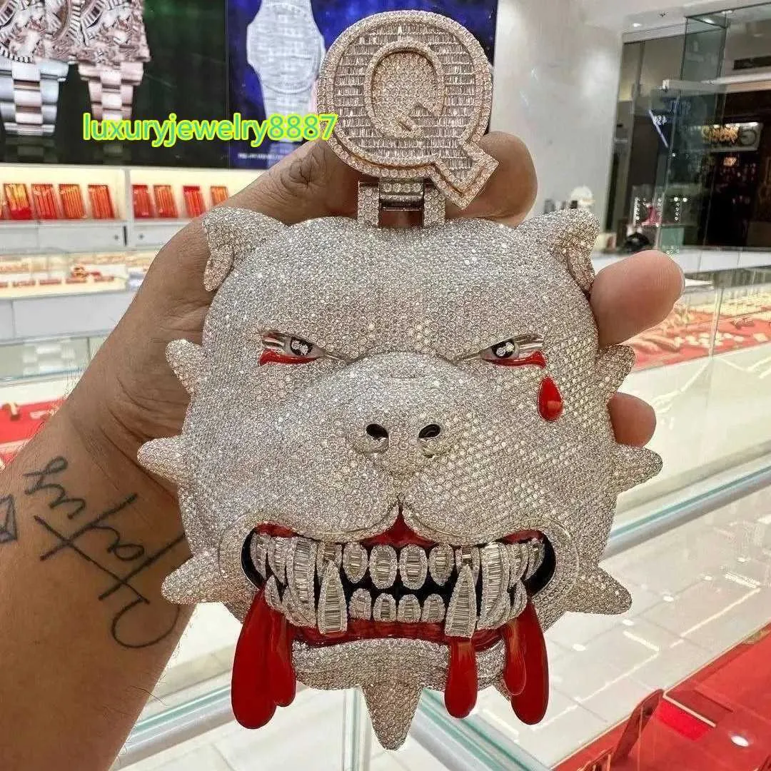 Factory Custom Hip Hop Photo Pendant Moissanite Baguette Cut Lab Diamonds Iced Out Pendant as a Gift - Image 2