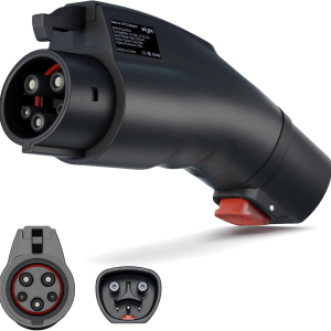 Tesla to J1772 Charging Adapter [Fit for All J1772 Evs] Max 60A 250V, Adaptive Charging Power - Compatible with Tesla Gen 1 2 3 Wall/Destination/Mobile Chargers - Black