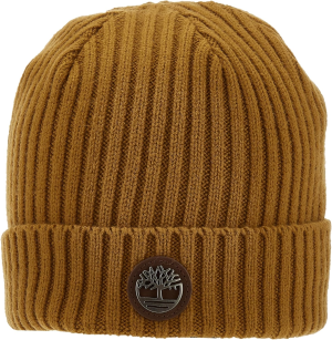 Timberland Ribbed Watch Cap with Logo Plate