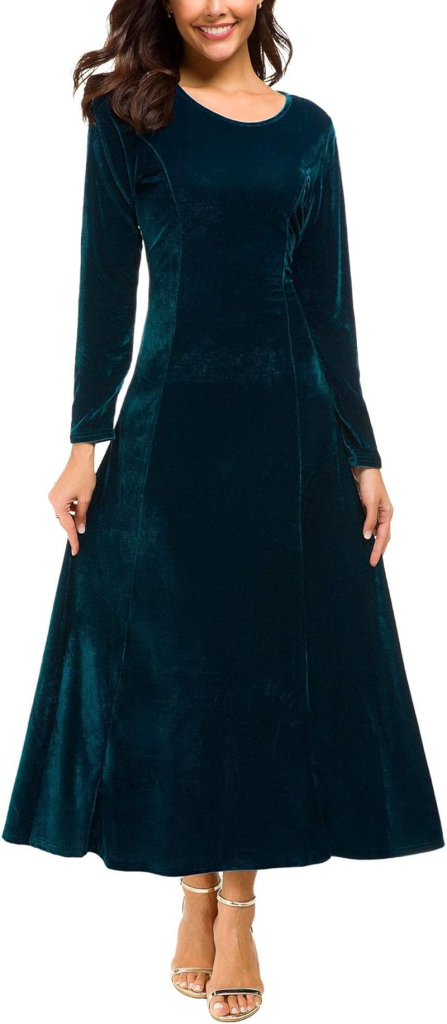 Velvet Stretchy Long Dress