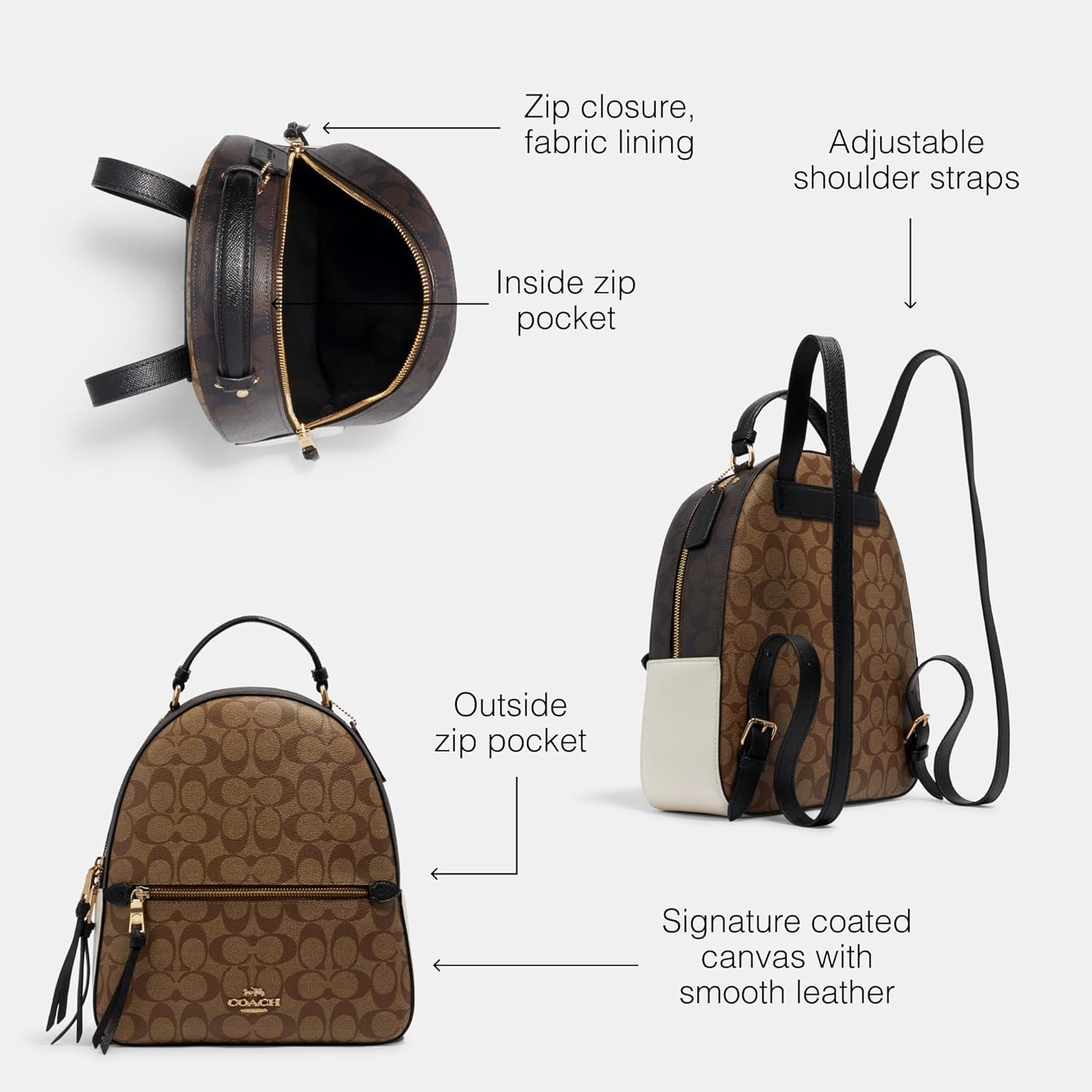 Jordyn Backpack, Khaki Multi - Image 3