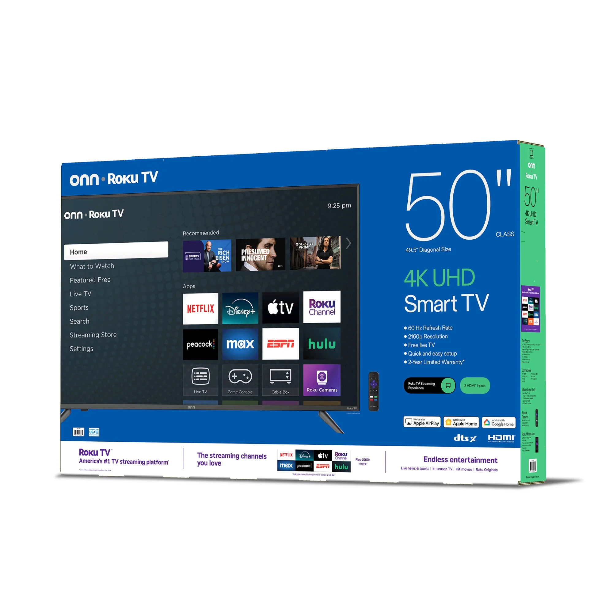 50” Class 4K UHD Roku Smart Television, 100012585 - Image 17