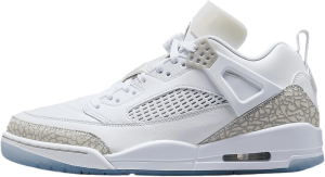 Air Jordan Spizike Low Men'S Shoes (White/Metallic Silver/Barely Blue/Neutral Grey)