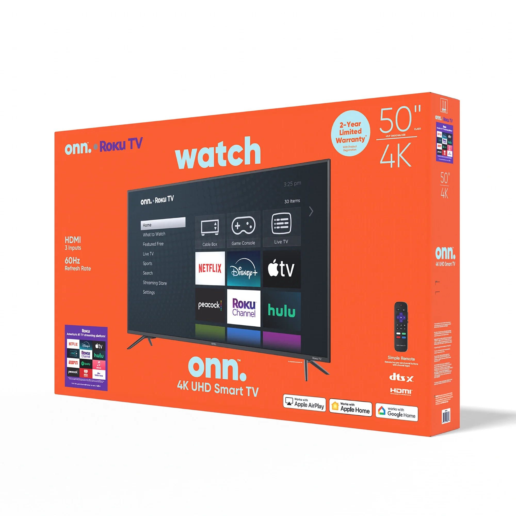 50” Class 4K UHD Roku Smart Television, 100012585 - Image 18