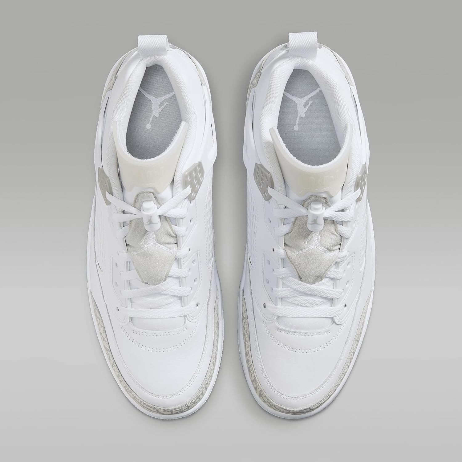 Air Jordan Spizike Low Men'S Shoes (White/Metallic Silver/Barely Blue/Neutral Grey) - Image 4