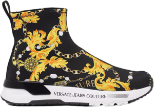 Womens Baroque Sock Sneakers Black/Gold
