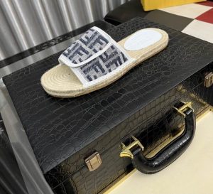 Premium Jacquard Espadrille Slides