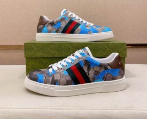 Premium Ace Camo Blue Sneakers