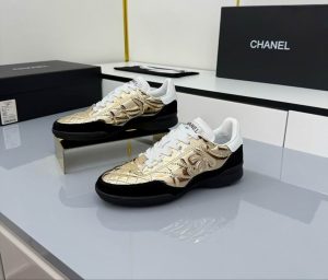 Premium Quilted Logo Sneakers