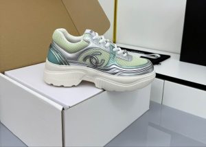 Premium CC Logo Platform Sneakers