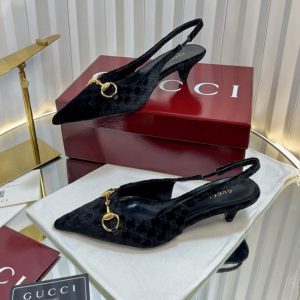 Premium Velvet Slingback Pumps