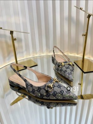 Premium Rhinestone Slingback Flats