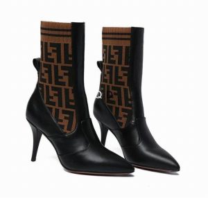Premium Rockoko Knit Ankle Boots (18)