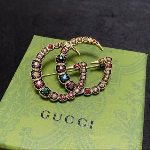 Premium Ouroboros Crystal Brooch
