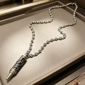 Premium Interlocking G Chain and Dragon Bullet Pendant