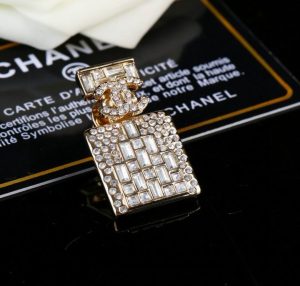 Premium Crystal Perfume Bottle Brooch