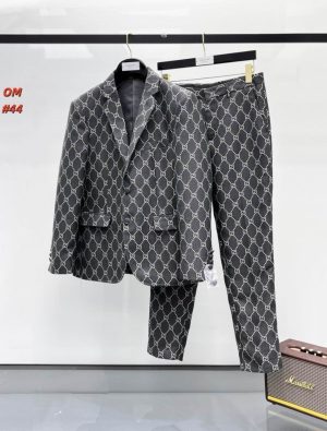 Premium Two-Piece Jacquard Suit