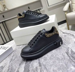 Premium McQueen Oversized Black Gold Crystal
