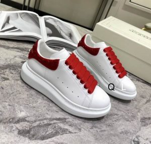 Premium McQueen Oversized White Red Crystal