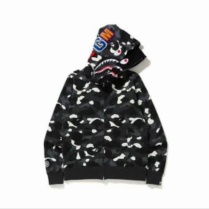 Premium Camo Shark Hood Jacket (Glow in the Dark)