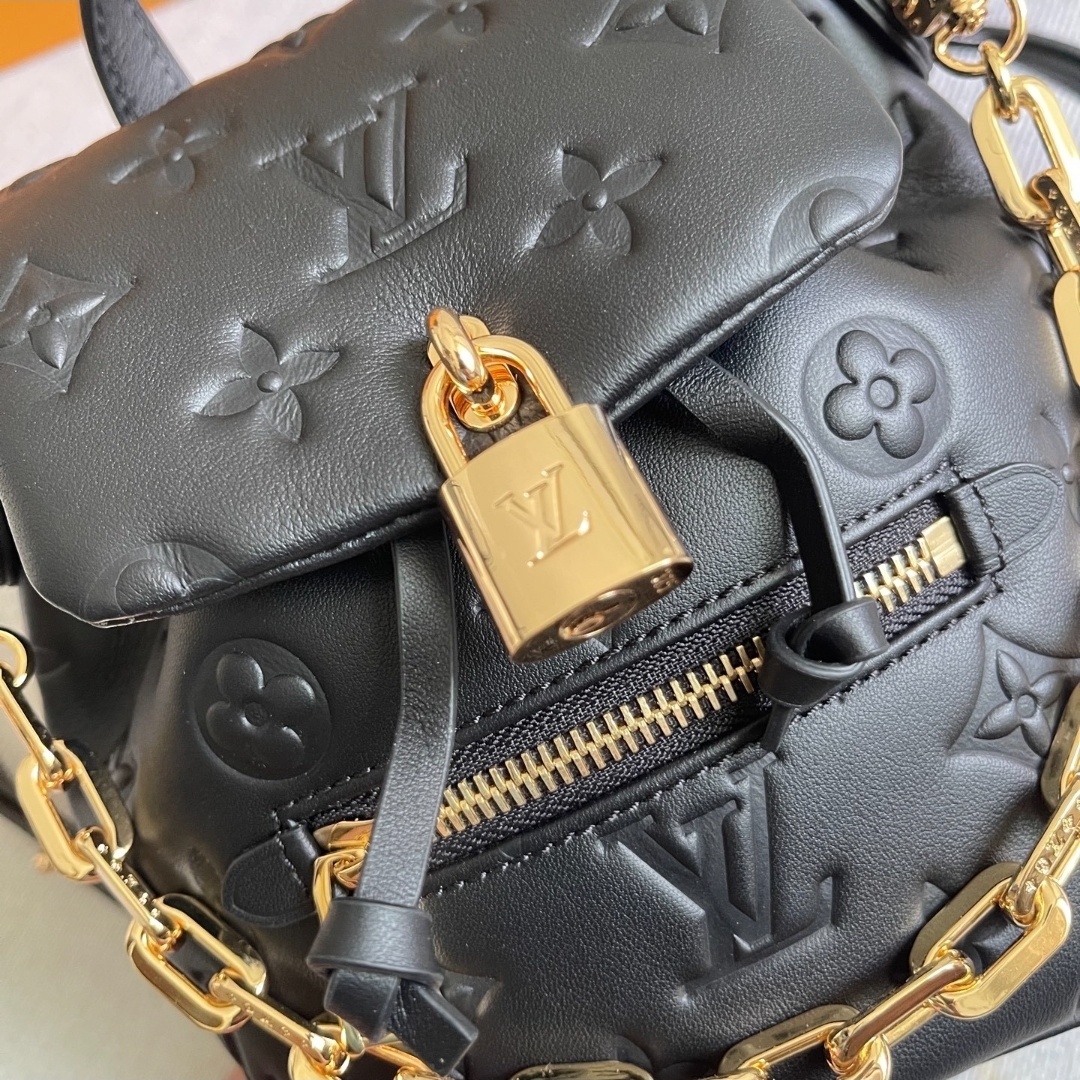 Premium Puffy Monogram Backpack (2 Sizes) - Image 7
