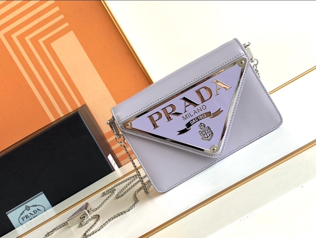 Premium Maxi Triangle Logo Flap Bag (21)