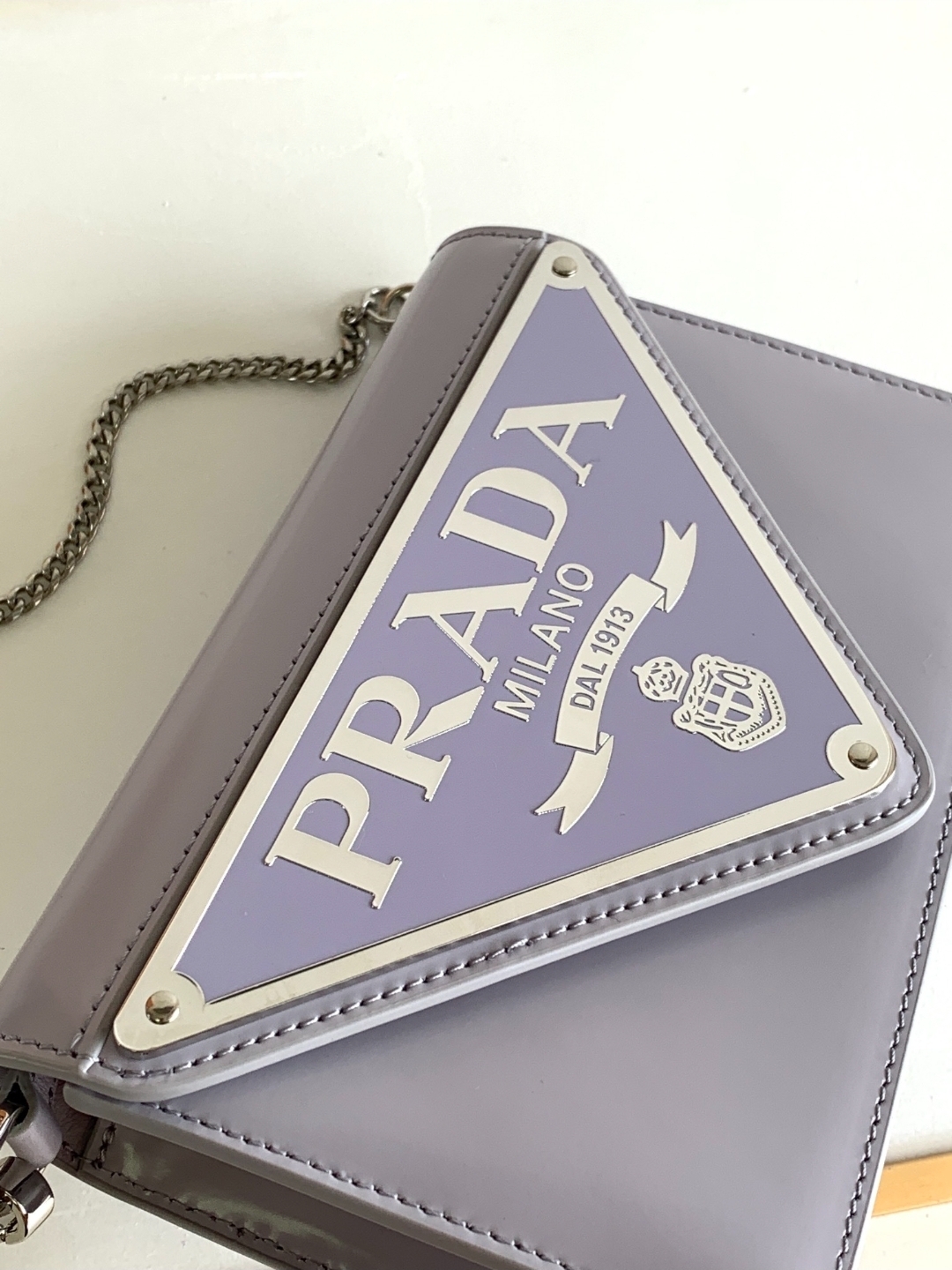 Premium Maxi Triangle Logo Flap Bag (21) - Image 6