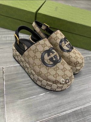 Premium Maxi Canvas Platform Clogs