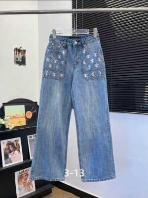 Premium Sequin Flared Jeans