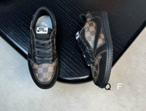 Premium LV x Air Jordan 1 Low x Travis Scott