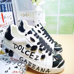 Premium Portofino Crystal Graffiti Sneakers