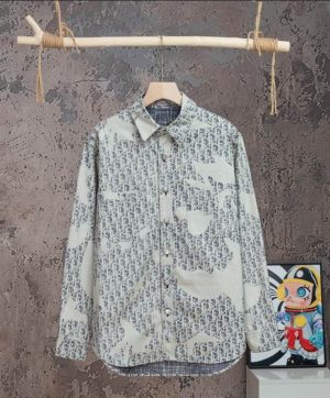 Premium Bleached Oblique Overshirt